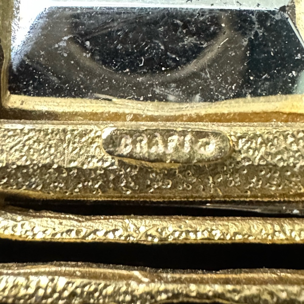 Gold-Tone Multicolor Gemstone Statement Necklace - image 5